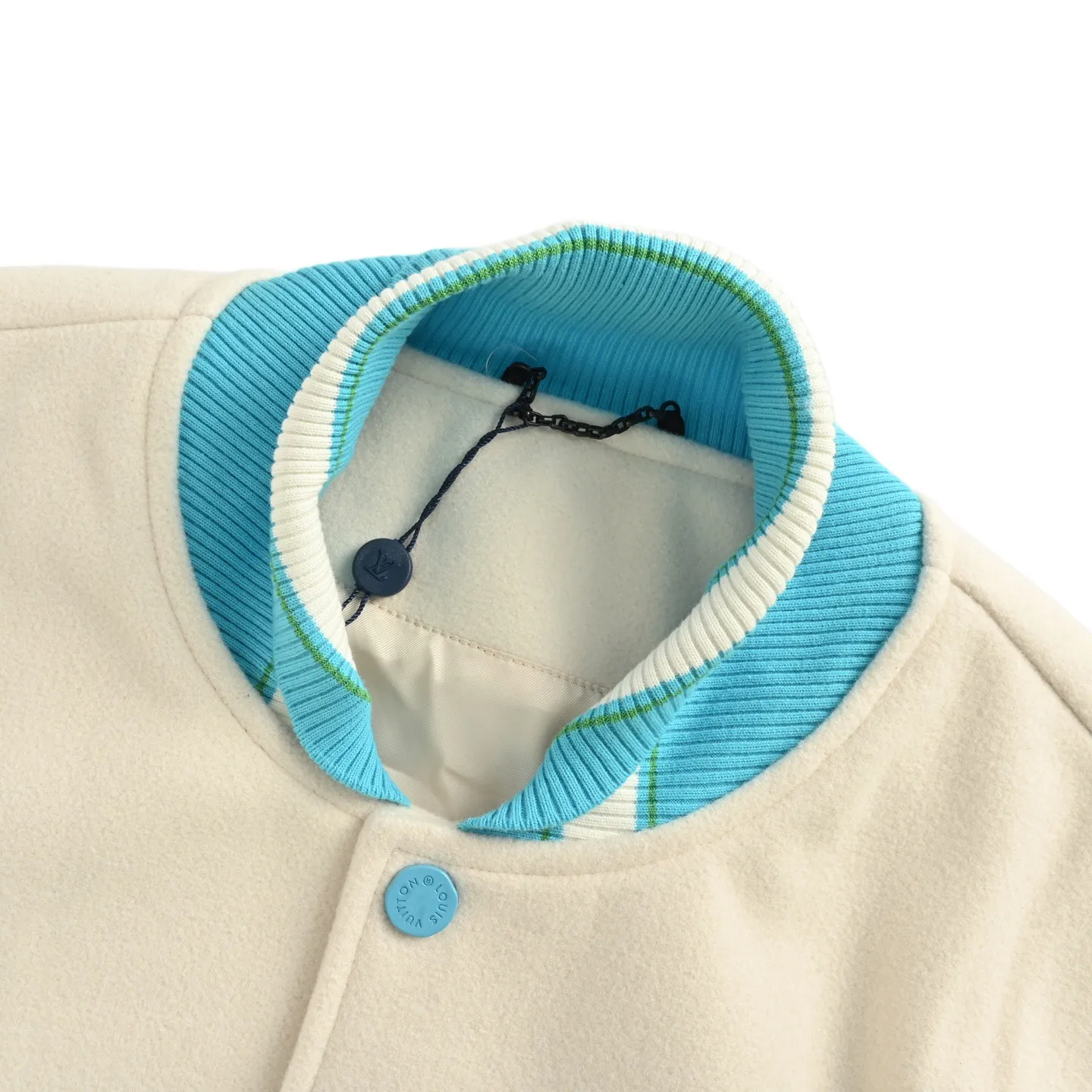 Louis Vuitton/Louis Vuitton duck towel embroidered sleeves old flower embossed baseball jacket